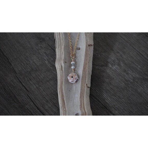 Hebrew Puka Shell Necklace - Picture 3 of 7